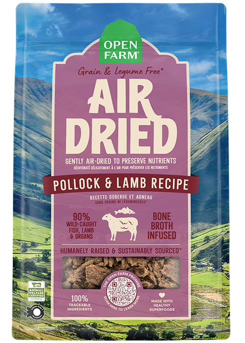 Open Farm Air Dried Pollock Lamb Recipe for Dogs Huntington
