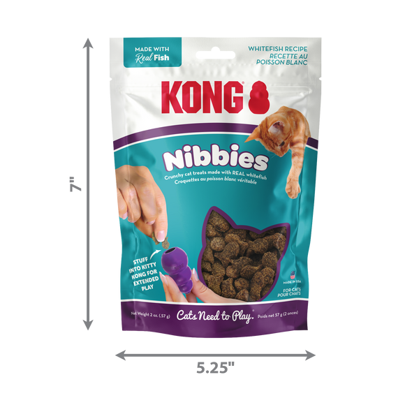 KONG Cat Nibbies Whitefish Cat Treats (2 oz)