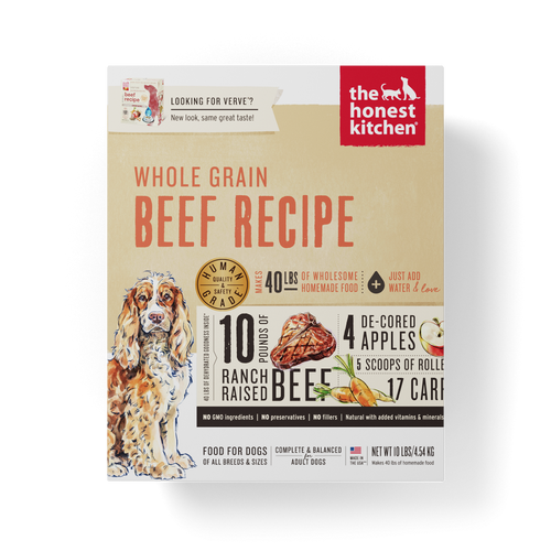 The Honest Kitchen Whole Grain Beef Recipe Dehydrated Dog Food