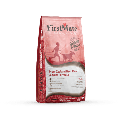 FirstMate Grain-Friendly New Zealand Beef & Oats Formula Dog Food (25 lbs / 11.36 kg)