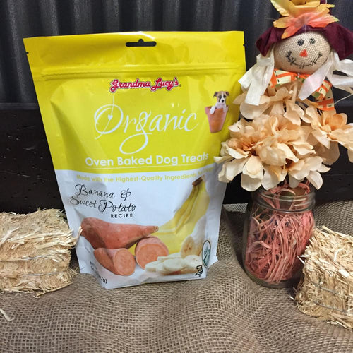 Grandma Lucy's Organic Oven Baked Banana and Sweet Potato Flavor Dog Treats