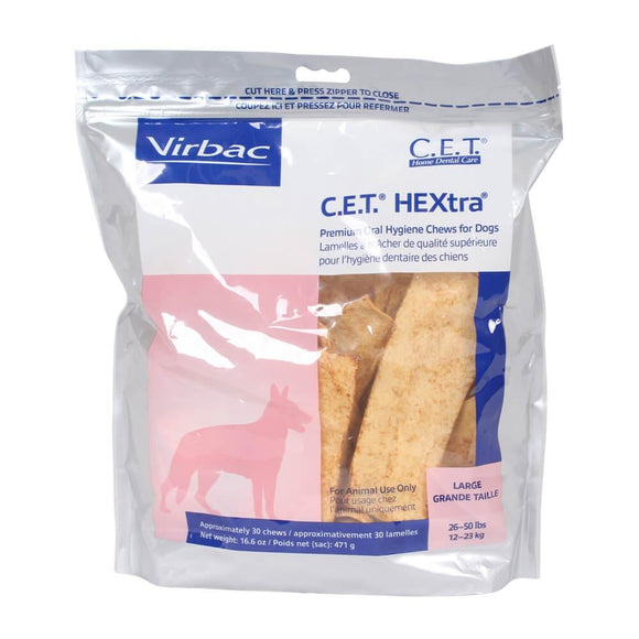 Virbac C.E.T. HEXtra Premium Oral Hygiene Chews