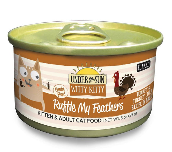 Canidae Under the Sun Witty Kitty: Ruffle My Feathers Grain Free Turkey and Liver Flaked Canned Cat Food