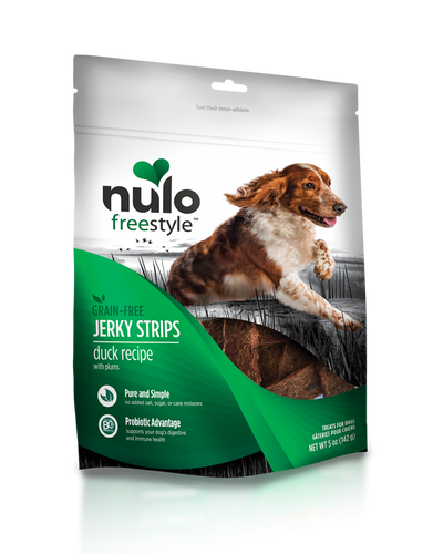 Nulo Freestyle Grain Free Duck & Plum Recipe Jerky Dog Treats