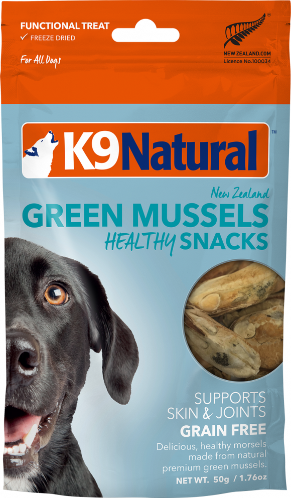 K9 Natural Healthy Bites Freeze Dried Green Mussels Dog Treats