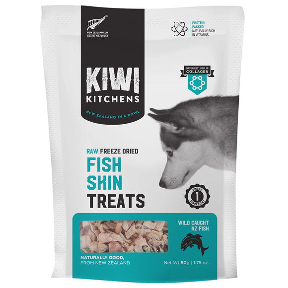 Kiwi Kitchens Raw Freeze Dried Fish Skin Dog Treats