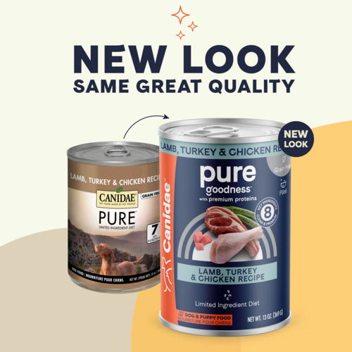 Canidae PURE Grain Free Limited Ingredient  Lamb, Turkey and Chicken Wet Dog Food (13-oz, single can)