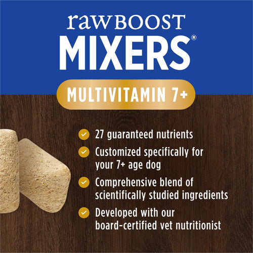 Instinct Raw Boost Mixers Multivitamin for Adult Dogs Ages 7+ Freeze-Dried Food Topper