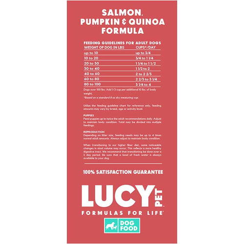 Lucy Pet Salmon, Pumpkin & Quinoa Dry Dog Food – Exclusive Gut Health Formula