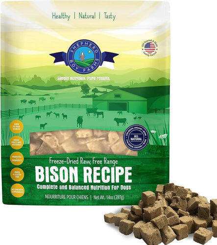 Shepherd Boy Farms Freeze-Dried Bison Recipe For Dogs