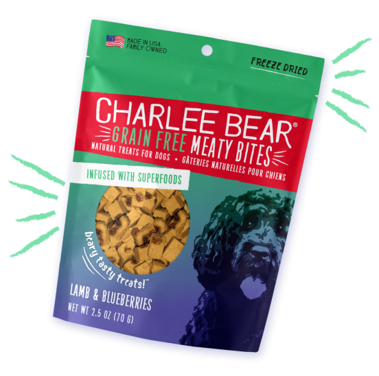 Charlee Bear Grain Free Meaty Bites Lamb & Blueberries (2.5oz)