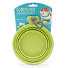 Messy Mutts Silicone Collapsible Bowl (Green, Medium (3 Cup))