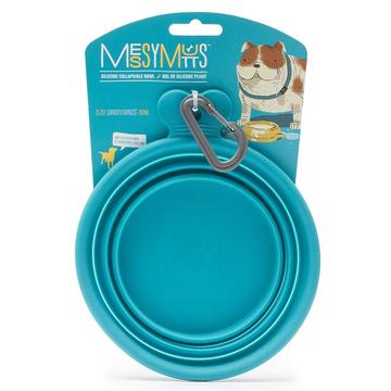 Messy Mutts Silicone Collapsible Bowl (Green, Medium (3 Cup))