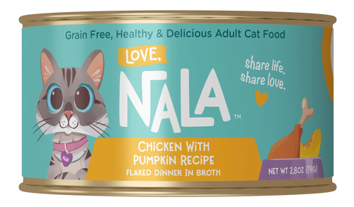 Love Nala Chicken Flaked With Pumpkin Recipe Dinner In Broth Adult Cat Food