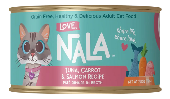 Love Nala Tuna, Carrot & Salmon Recipe Paté Dinner In Broth Adult Cat Food