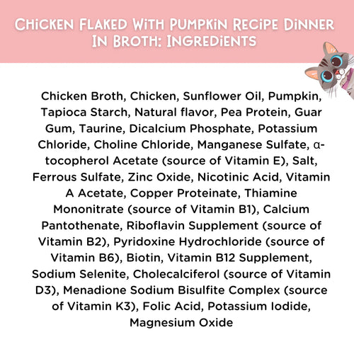 Love Nala Chicken Flaked With Pumpkin Recipe Dinner In Broth Adult Cat Food