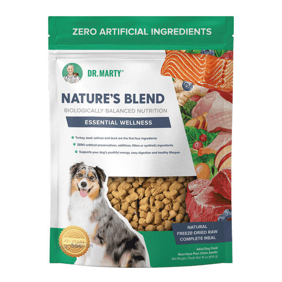 Dr. Marty Nature’s Blend Essential Wellness Premium Freeze-Dried Raw Dog Food (48 oz)