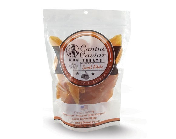 Canine Caviar Dried Sweet Potato Dog Treats (32 oz)