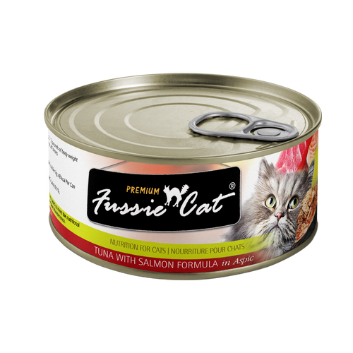 Fussie Cat Tuna With Salmon Formula In Aspic (2.82-oz, case of 24)