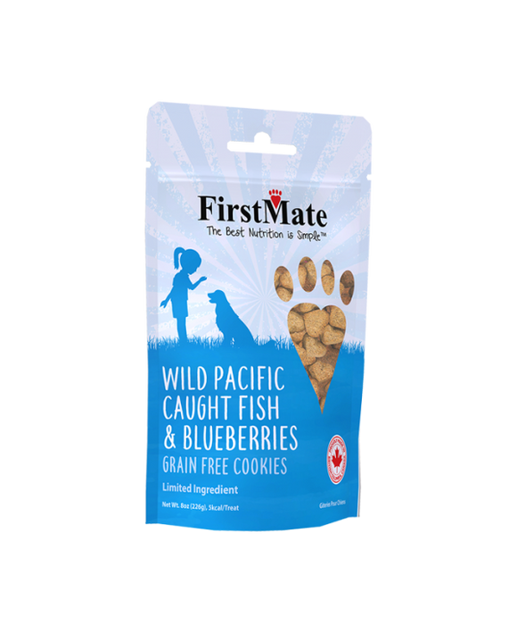 FirstMate Pet Foods Wild Pacific Caught Fish & Blueberries Treats (8 Oz)