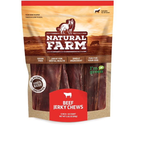 Natural Farm Beef Jerky for Dogs (6