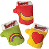 Yeowww! Catnip Kitten Mittens Cat Toy (Yellow with Heart)