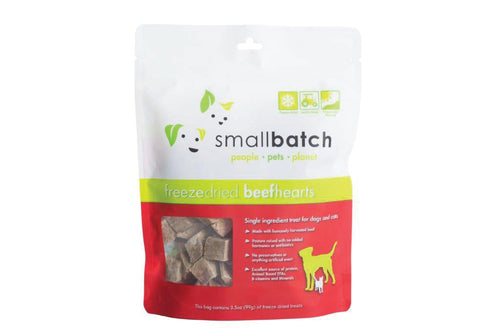 Smallbatch Freeze Dried Beef Hearts (3.5 Oz)