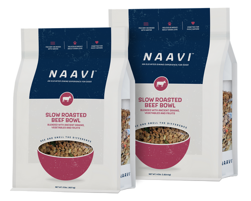 Naavi Slow Roasted Beef Bowl for Dogs