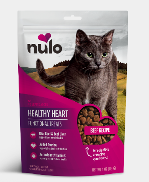 Nulo Crunchy Cat Treats™ Healthy Heart Beef Recipe (4-oz)