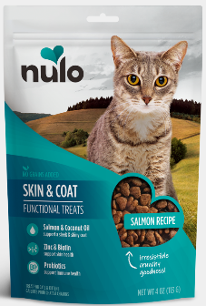 Nulo Crunchy Cat Treats™ Skin & Coat Salmon Recipe (4-oz)