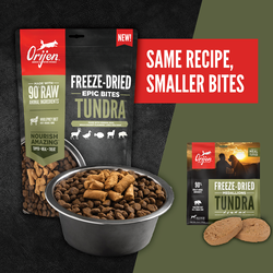 ORIJEN™ Freeze-Dried Epic Bites Tundra™ Recipe for Dogs