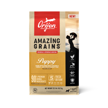 ORIJEN Amazing Grains Puppy Dry Dog Food