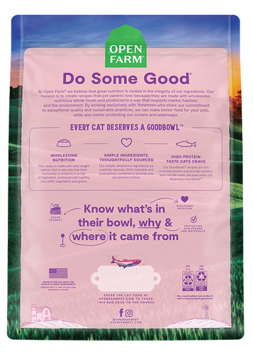 Open Farm Goodbowl™ Wild-Caught Salmon & Brown Rice Recipe for Cats (3 Lb)