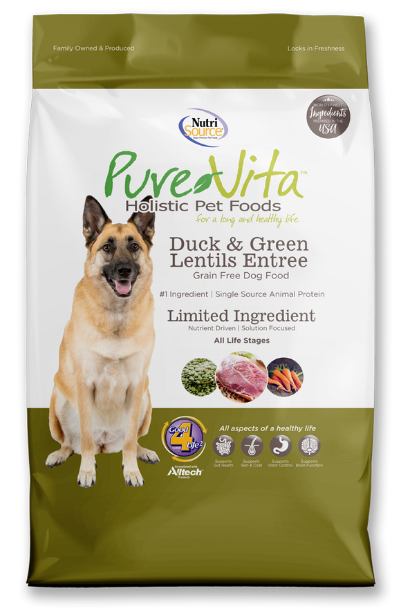 NutriSource® PureVita™ Duck & Green Lentils Entrée Dog Food