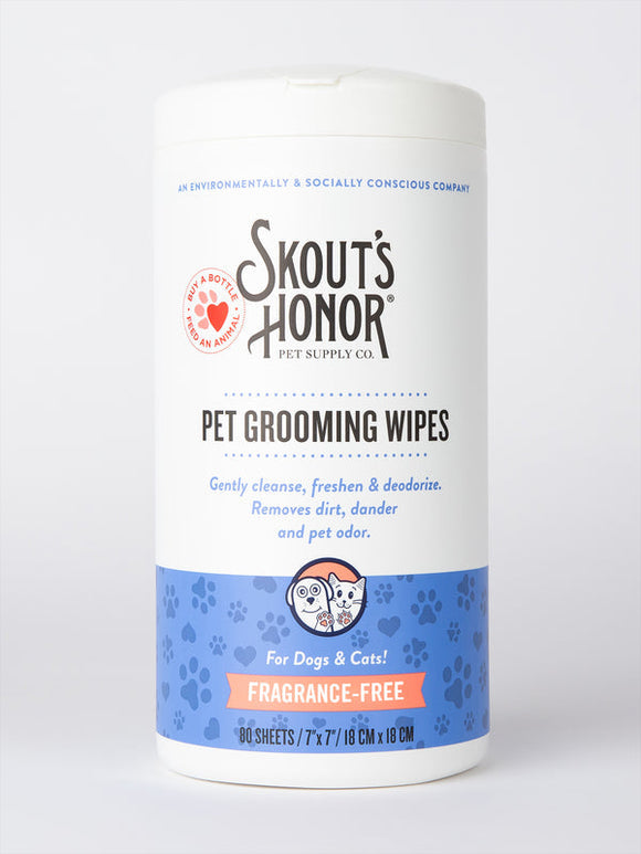 Skout's Honor Pet Grooming Wipes for Dogs & Cats (80 Count)