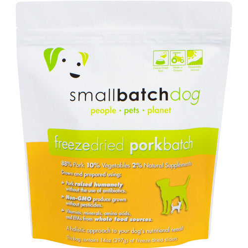 Smallbatch Porkbatch Freeze Dried Dog Food (14 Oz Sliders)