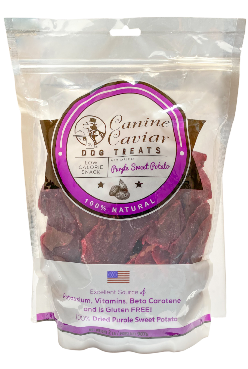 Canine Caviar Dried Purple Sweet Potato Dog Treats (12 oz)