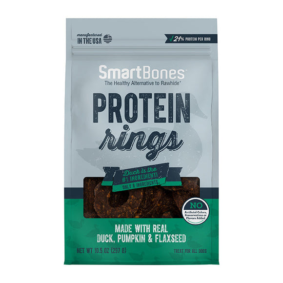 SmartBones Duck Protein Rings Dog Treats (5 Oz)