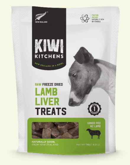 Kiwi Kitchens Lamb Liver Freeze-Dried Dog Treats