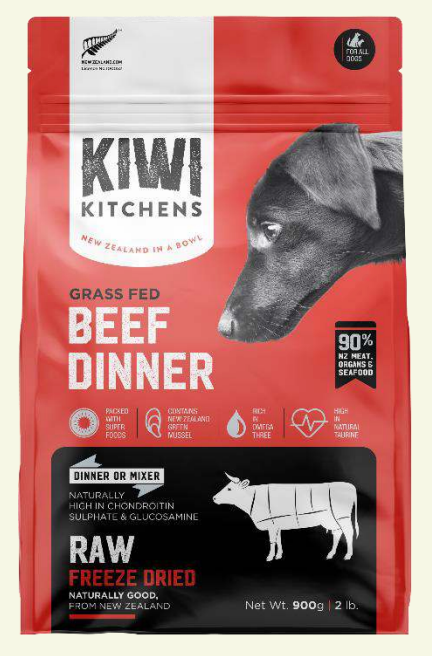 Kiwi Kitchens Beef Dinner Freeze-Dried Dog Food