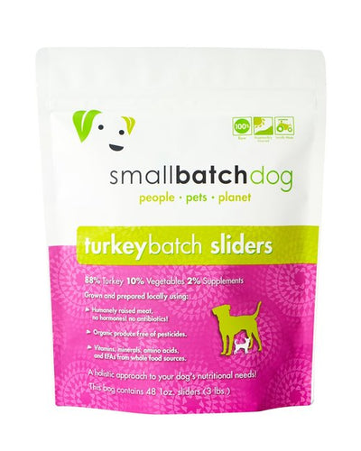 Smallbatch Turkeybatch Frozen Dog Food (3 Lb Sliders)