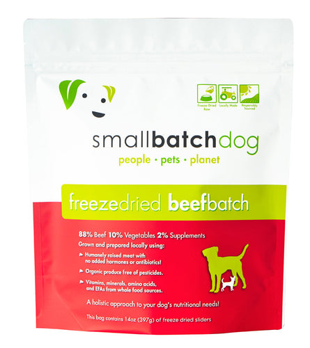 Smallbatch Beefbatch Freeze Dried Dog Food (25 Oz Sliders)