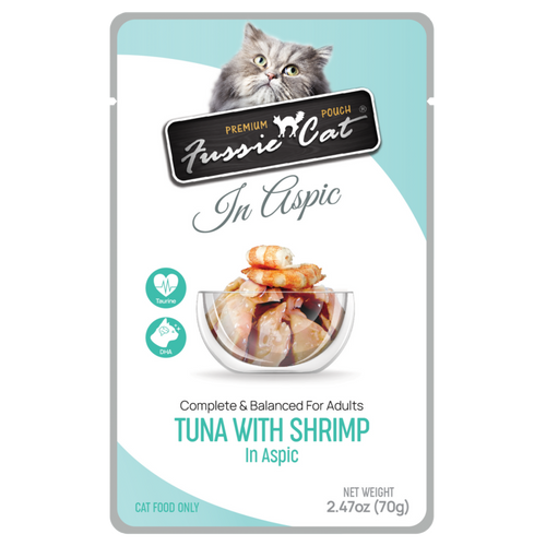 Fussie Cat Tuna with Shrimp in Aspic Cat Food