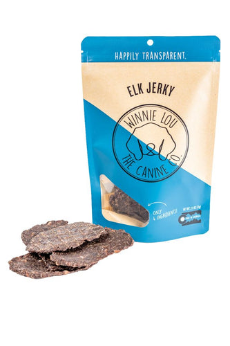 Winnie Lou Elk Jerky Dog Treat (2.5 oz)