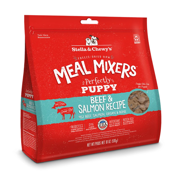 Stella & Chewy's Perfectly Puppy Beef & Salmon Meal Mixers (18 oz)