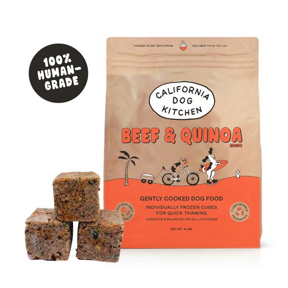 California Dog Kitchen Gently Cooked Beef & Quinoa Recipe Frozen Dog Food