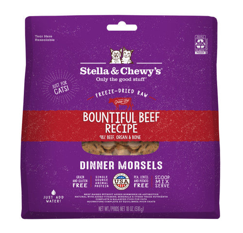 Stella & Chewy's Freeze Dried Bountiful Beef Recipe Dinner Morsels Cat Food (3.5-oz)