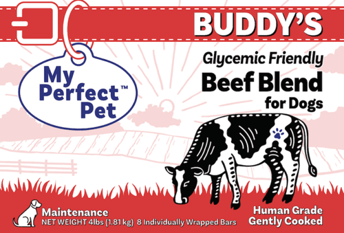 My Perfect Pet Buddy’s Glycemic Friendly Beef Blend