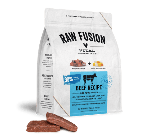 Vital Essentials Fusion Frozen Beef Dinner Patties (6 Lb)