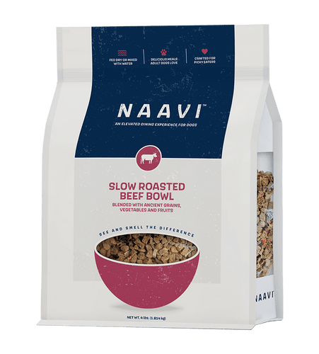 Naavi Slow Roasted Beef Bowl for Dogs